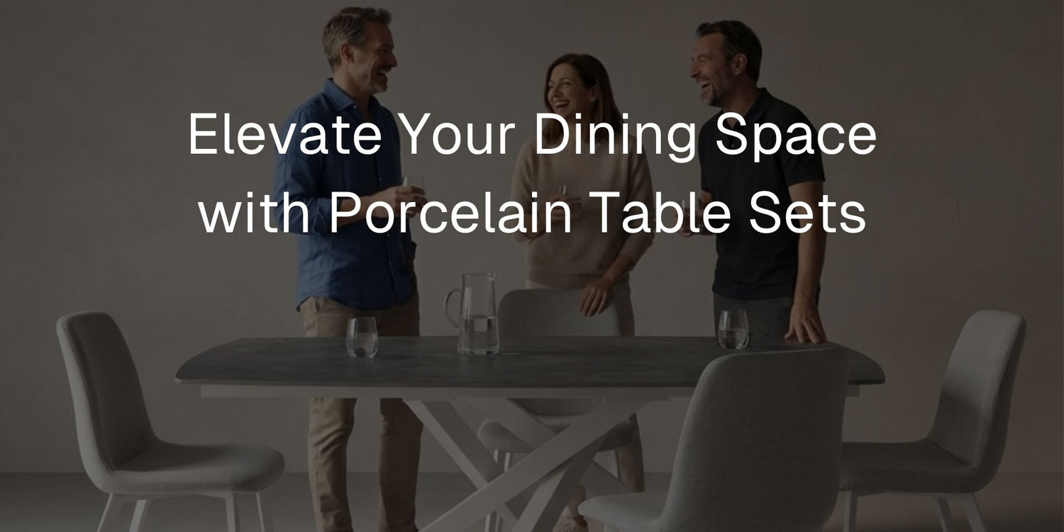 Elevate Your Dining Space with Porcelain Table Sets - Mobilia Stone