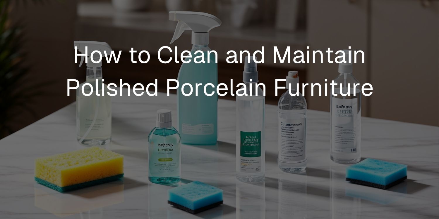 How to Clean and Maintain Polished Porcelain Furniture: A Step-by-Step Guide - Mobilia Stone