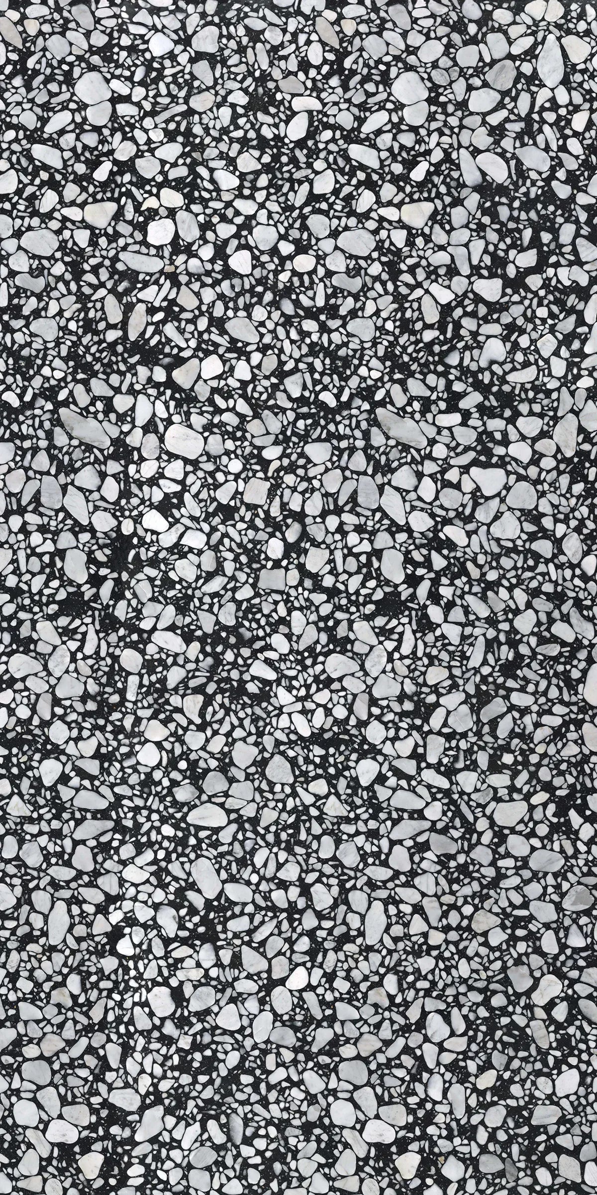 Senso - Gorizia Black/White :Pebble Tile - Mobilia Stone